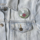 Hübsche Regentropfen-personalisiertes Monogramm Button (Beispiel)