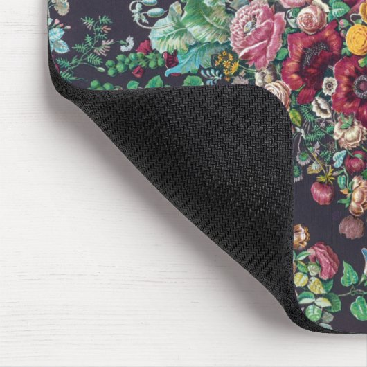 Hübsche Retro-Blume Chintz Peonies Calico Pattern Mousepad (Ecke)