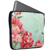 Hübsche Retro Blume Wohngestaltung Chintz Peony n Laptopschutzhülle (Vorne Rechts)
