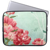 Hübsche Retro Blume Wohngestaltung Chintz Peony n Laptopschutzhülle (Vorderseite)
