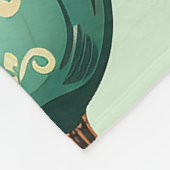 Hübsche Retro-Feiertage, Blumenweihnachtsfeiern Fleecedecke (Ecke)