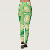 Hübsche Retrofarbe l Zitronengrün Leggings (Rückseite)