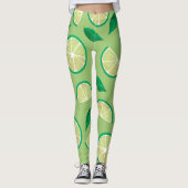 Hübsche Retrofarbe l Zitronengrün Leggings (Vorderseite)