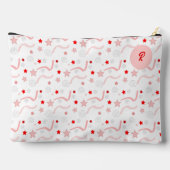 Hübsche Ribbons-Stars und Spiralen Zubehörtasche (Rückseite)