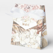 Hübsche romantische Pampas-Hochzeit mit Grasblumen Geschenkschachtel (Vorderseite)