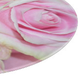Hübsche romantische Rosa-Rose Schneidebrett (Ecke)