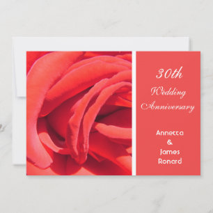 hübsche romantische rote Rosenblume Hochzeit Jubil Einladung