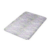 Hübsche romantische violette Blumen Badematte (Schrägansicht)