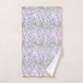 Hübsche romantische violette Blumen   Badhandtuch Set (Handtuch)