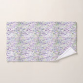 Hübsche romantische violette Blumen   Badhandtuch Set (Handtuch)