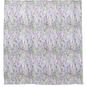 Hübsche romantische violette Blumen   Duschvorhang (Vorderseite)