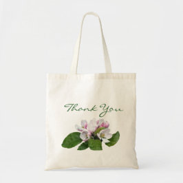 Hübsche rosa Apfelblüte Gastgeschenk Hochzeit dank Tragetasche