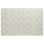 Hübsche rosa Apple-Blüte auf weißem Hintergrund Stoff (Fat Quarter (45,7 x 55,9 cm))