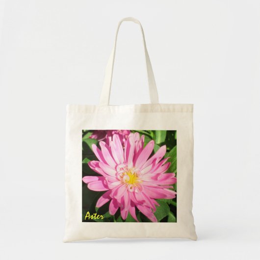 Hübsche rosa Aster-Tasche Tragetasche (Vorne)