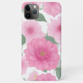 Hübsche rosa ästhetische Blume Serene Floral Charm Case-Mate iPhone Hülle (Rückseite)