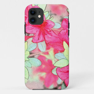 hübsche rosa Azalea Blume. Pflanze Blumengarten Case-Mate iPhone Hülle