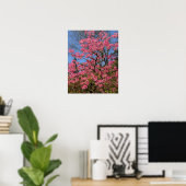 Hübsche rosa Azaleen Blumen Poster (Heimbüro)