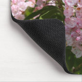 Hübsche Rosa-Berg Laurel-Blume Mauspad (Ecke)