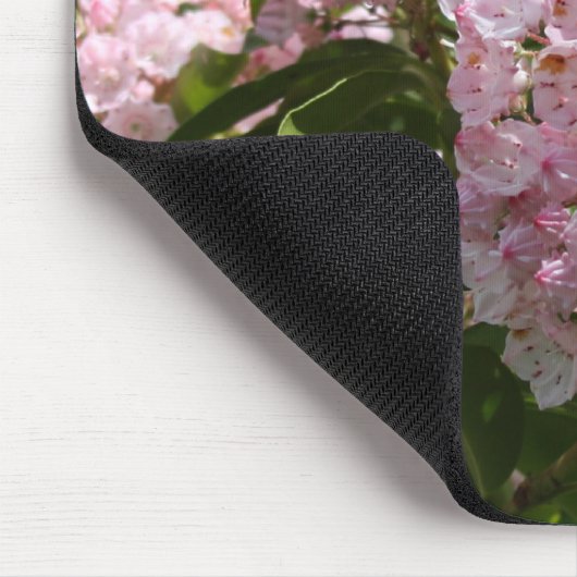 Hübsche Rosa-Berg Laurel-Blume Mauspad (Ecke)