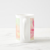 Hübsche Rosa Bläschen Knochen-China Tasse (Rückseite)