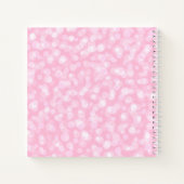 Hübsche rosa Blasen Monogramm Quadrat Notizblock (Rückseite)