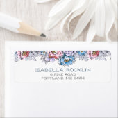 Hübsche Rosa, Blau und Lila Blüten (Insitu)