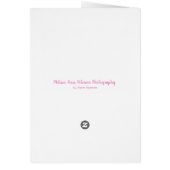 Hübsche rosa Blume Blindnote (Hinten)