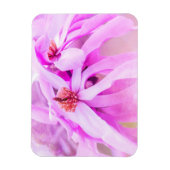 Hübsche rosa Blume blüht Magnet (Vertikal)