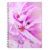 Hübsche rosa Blume blüht Notizblock (Vorderseite)