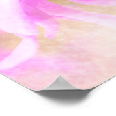 Hübsche rosa Blume blüht Poster (Ecke)