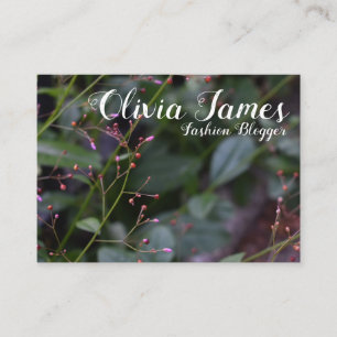 Hübsche Rosa Blume Blüten Garten Natur Visitenkarte