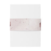 hübsche rosa Blume botanische Hochzeit Einladungsbanderole (Rückseitenbeispiel)