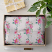 Hübsche rosa Blume Bouquet Muster Seidenpapier (Geschenk)