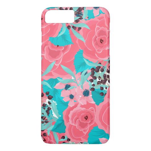 Hübsche rosa Blume Case-Mate iPhone Hülle (Rückseite)