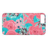 Hübsche rosa Blume Case-Mate iPhone Hülle (Rückseite (Horizontal))