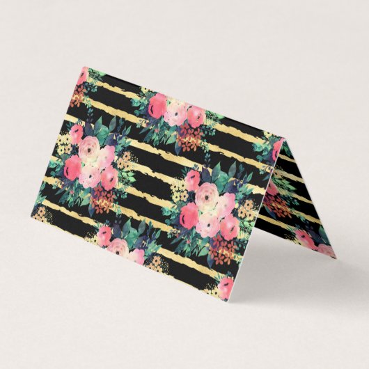 Hübsche rosa Blume - Farbmuster Visitenkarten (Rückseite)