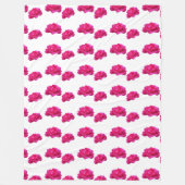 hübsche Rosa-Blume Foto Fleecedecke (Vorderseite)