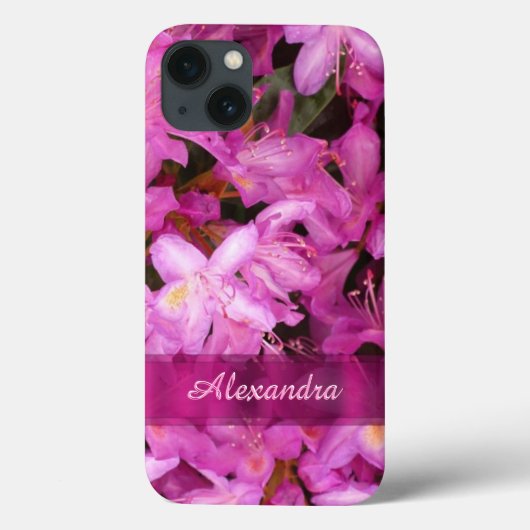 Hübsche rosa Blume Foto personalisiert Case-Mate iPhone Hülle (Rückseite)