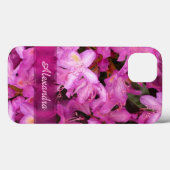 Hübsche rosa Blume Foto personalisiert Case-Mate iPhone Hülle (Rückseite (Horizontal))