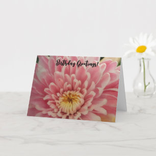 Hübsche Rosa Blume Geburtstagskarte Karte