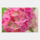 Hübsche rosa Blume Geschenkpapier Set (Vorderseite 3)