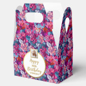 Hübsche rosa Blume, kundenspezifisches Foto, Happy Geschenkschachtel (Geöffnet)