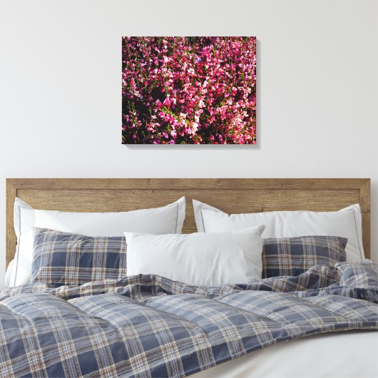 Hübsche rosa Blume Leinwanddruck (Insitu (Schlafzimmer))