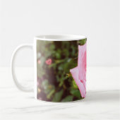 hübsche Rosa-Blume mit süßen Herzen Kaffeetasse (Links)