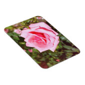 hübsche Rosa-Blume mit süßen Herzen Magnet (Rechte Seite)