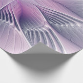 Hübsche rosa Blume Moderne Abstrakte Fraktal Kunst Geschenkpapier (Ecke)