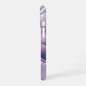 Hübsche rosa Blume Moderne Abstrakte Fraktal Kunst iPhone 16 Hülle (Linke Seite)