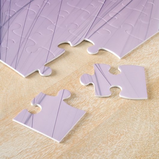 Hübsche rosa Blume Moderne Abstrakte Fraktal Kunst Puzzle (Seite)