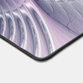 Hübsche rosa Blume Moderne Abstrakte Fraktal Kunst Schreibtischunterlage (Ecke)