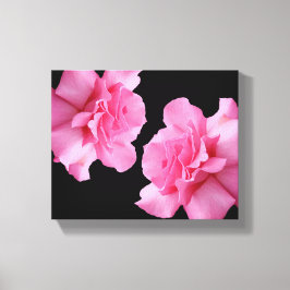 Hübsche Rosa-Blume Moderne minimalistische Blumen Leinwanddruck